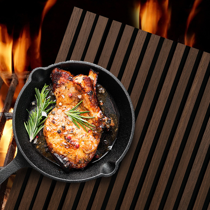 Akustikpanel Proff Smoked Oak 22 x 605 x 3000 mm Fibrotech